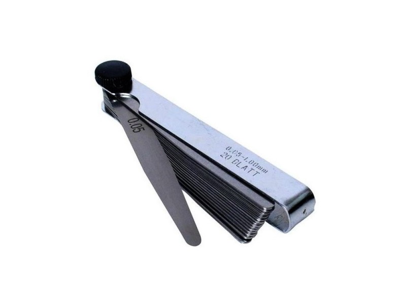 Set of feeler gauges 0.05 - 1 mm, 20 sheets 14080
