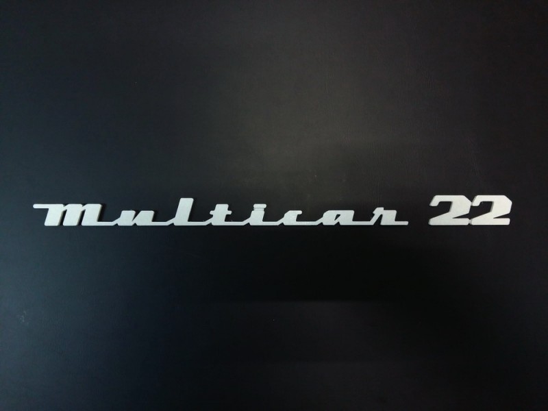 3D plastic white banner (dimensions: approx. 300x180x2mm)