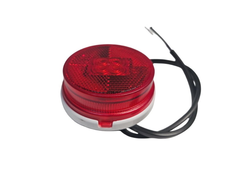 LED-Positionsleuchte D80 x 28,4 mm mit Marker Reflektor, rot