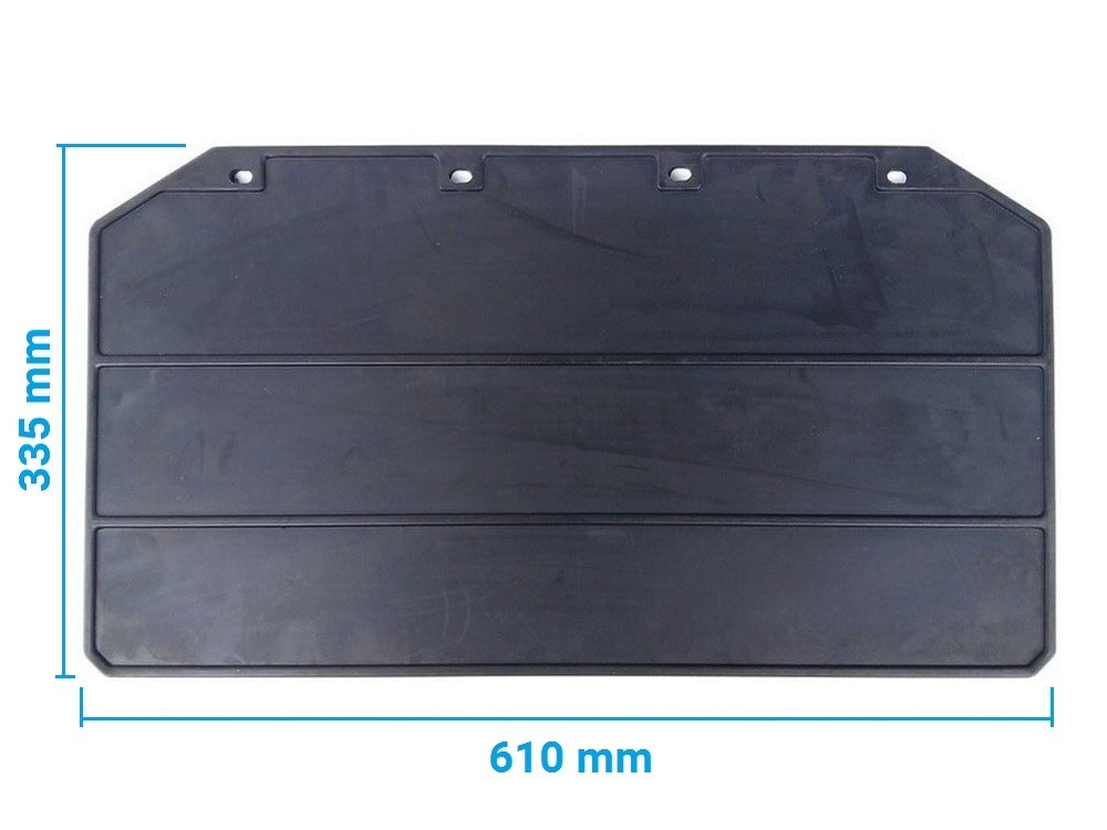 Schmutzf&auml;nger hinten 610x335x6 mm ohne Beschriftung