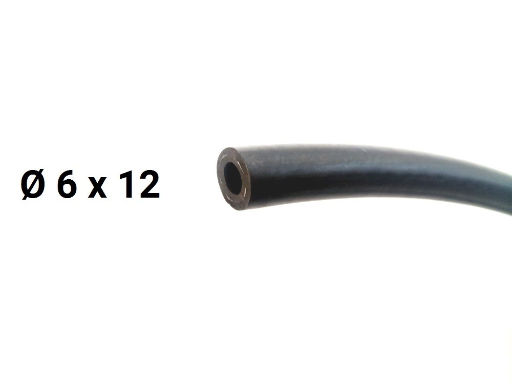 Hadica palivov&aacute; gumov&aacute; D6x12 (uveden&aacute; cena je za 1 bm)