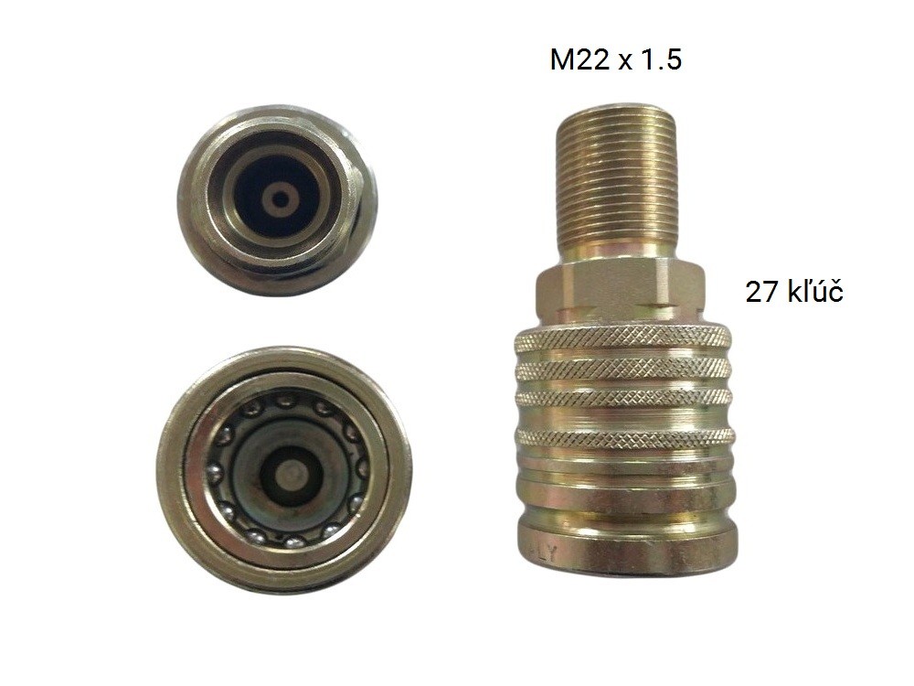 Hydraulikschnellkupplung Typ 1 - weiblich M22x1,5
