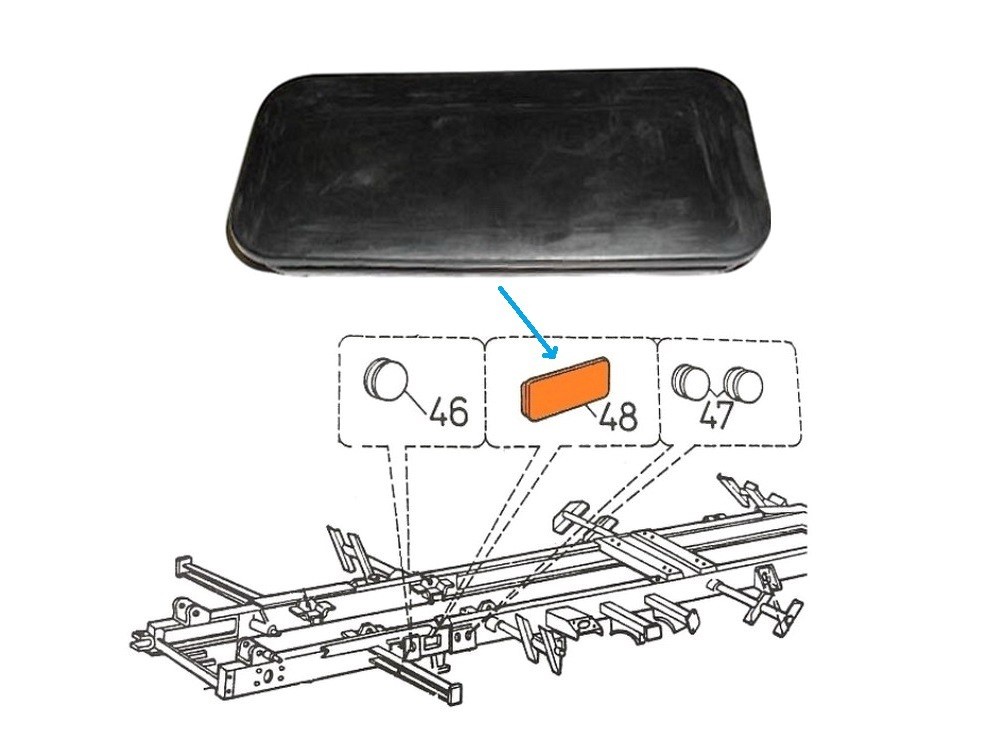 Gummistopfen CM 1098 130x55 mm Tatra T815