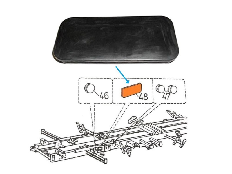 Gummistopfen CM 1098 130x55 mm Tatra T815