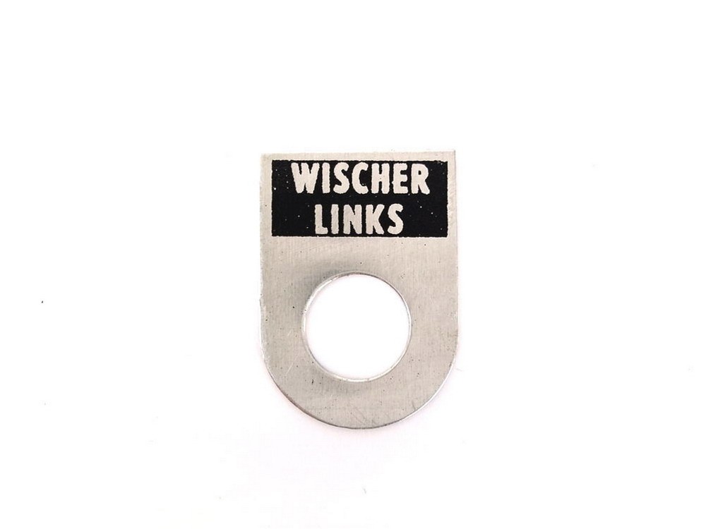 Label Wischer links PV3S (DE)