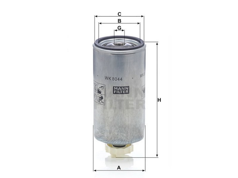 Palivov&yacute; filter MANN WK 8044 x