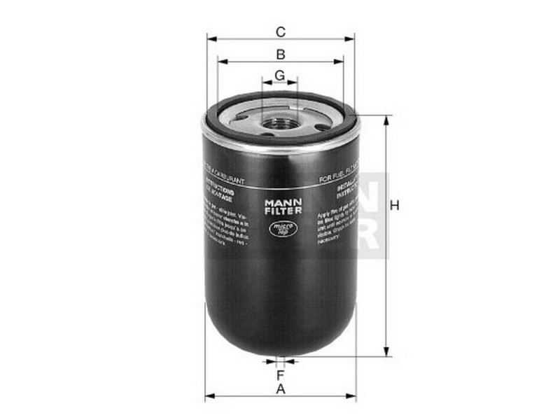 Palivov&yacute; filter MANN WK 9165 x