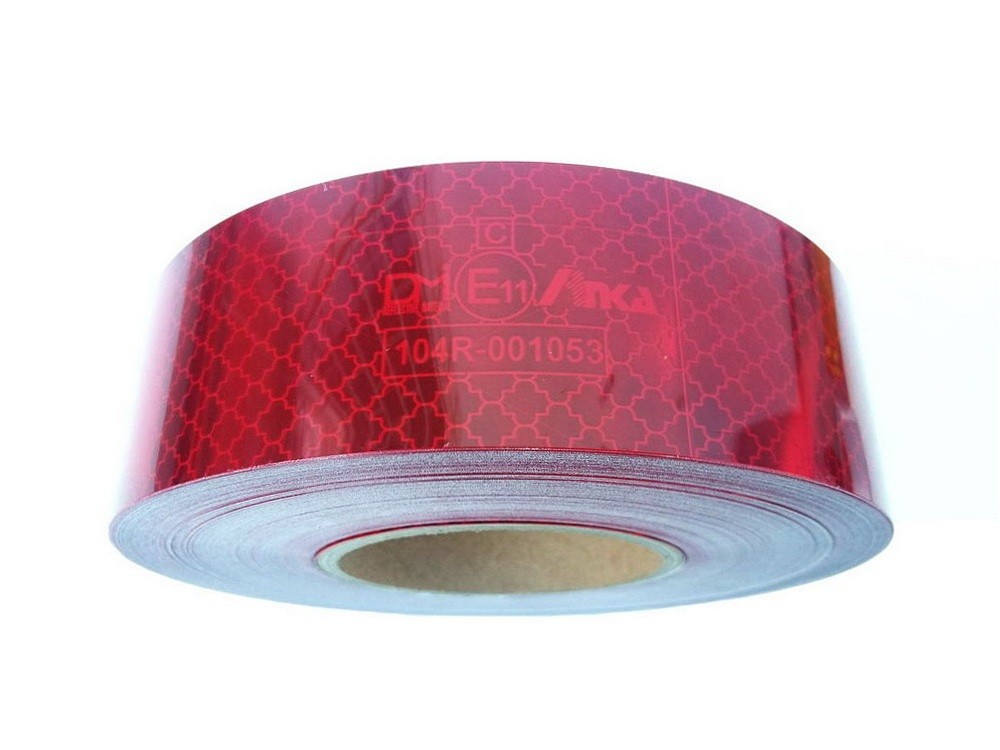Reflexn&aacute; p&aacute;ska EHK104 červen&aacute; (&scaron;&iacute;rka: 5 cm, uveden&aacute; cena je za 1 bm)