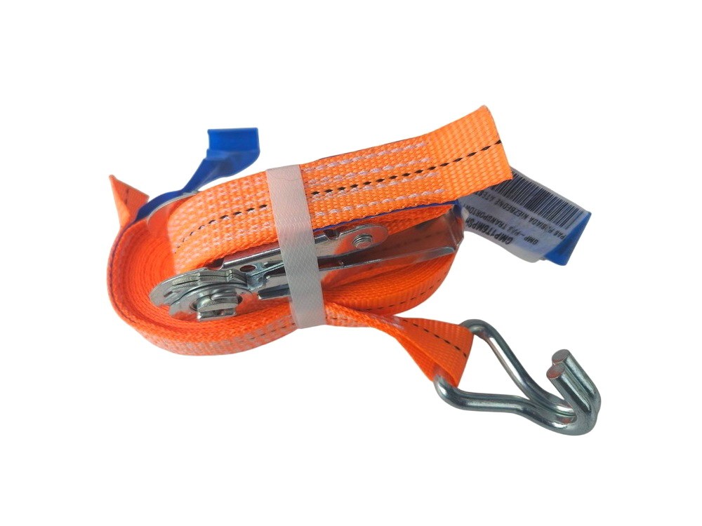 Clamping belt - ratchet + hook 1T/6m