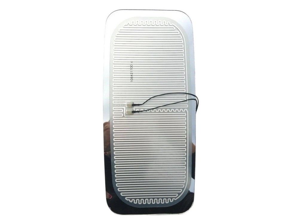 Sklo zrkadla vyhrievan&eacute; veľk&eacute; 24V 429x199mm Tatra EURO, 430x200mm Iveco