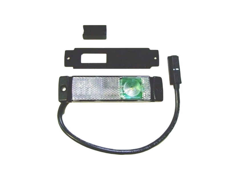 Predn&eacute; obrysov&eacute; svetlo LED biele s 30 cm k&aacute;blom QUICK LINK + ply&scaron;ov&aacute; podložka HELLA