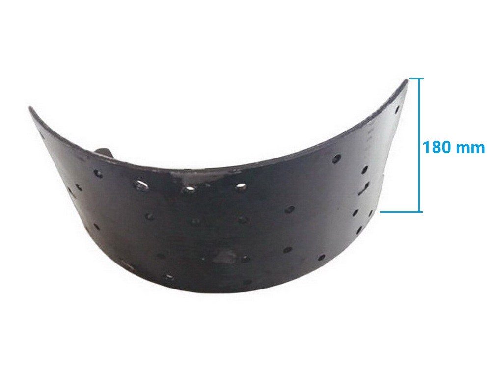 Bremsbacke blank PERROT Tatra EURO (auf der Trommel D410 mm, Breite des Bremsbelages: 180 mm)