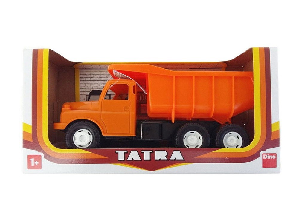 Detsk&aacute; plastov&aacute; hračka Tatra T148 oranžov&aacute; 30 cm