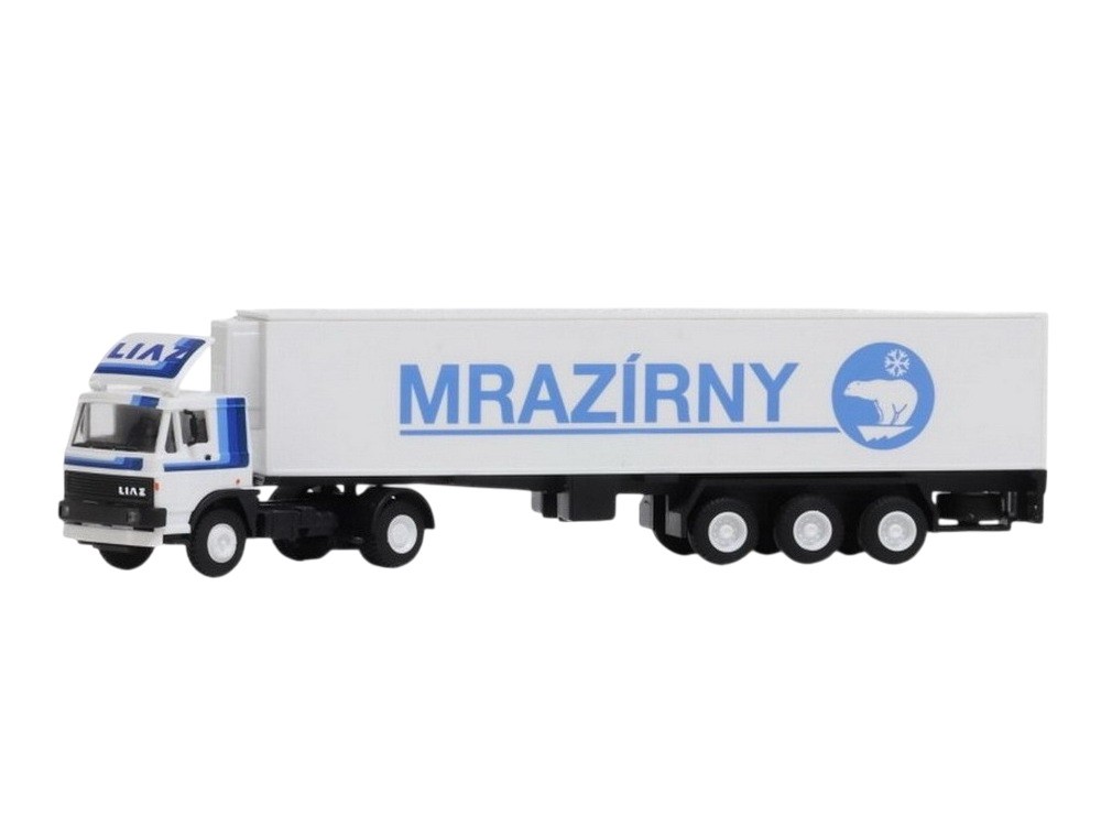 Automodel LIAZ ťahač + n&aacute;ves mraziarne, mierka: 1:87, IGRA