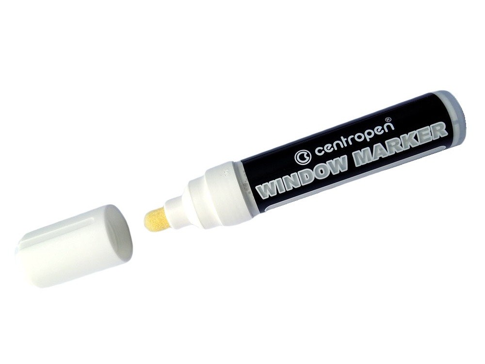 Centropen 9121 marker for windows 3-4 mm white