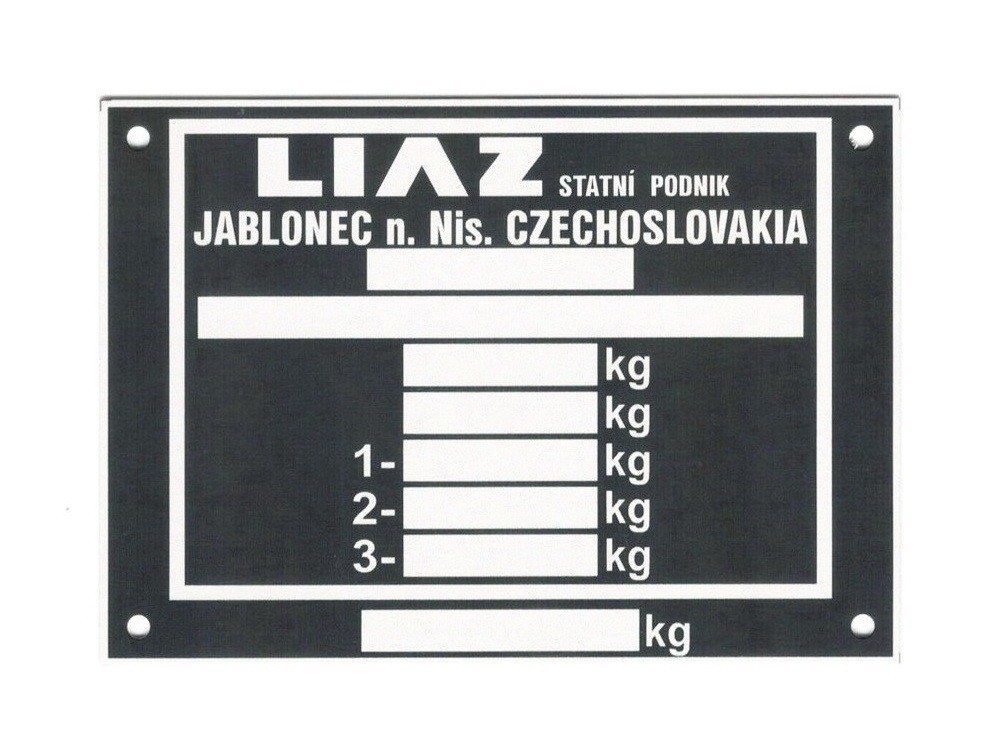 V&yacute;robn&yacute; &scaron;t&iacute;tok vozidla LIAZ (typ 1)