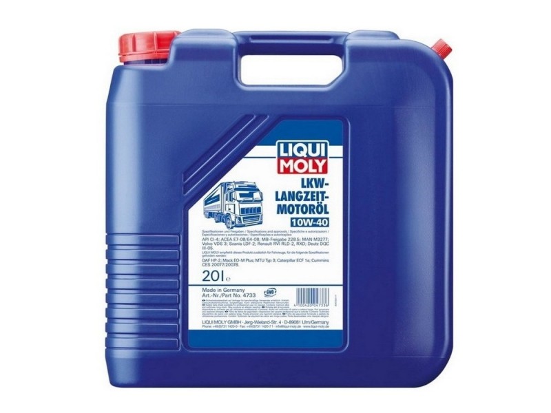 Motor oil LANGZEIT 10W-40 LIQUI MOLY 4733 20L