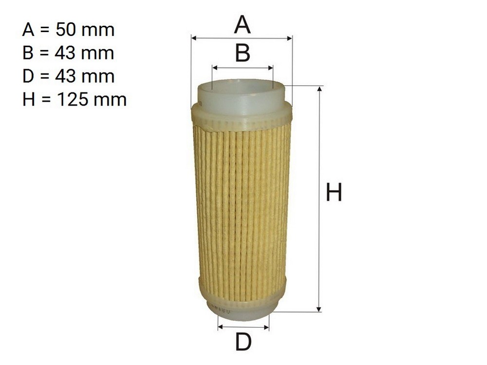 Filtračn&aacute; vložka FG 33-10 WH-586 papierov&aacute; (hydraulick&eacute; okruhy)