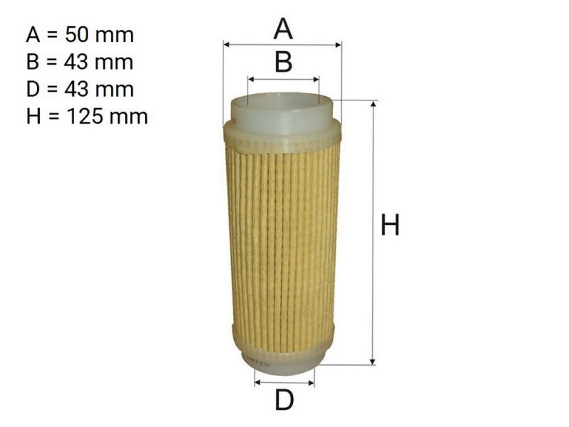 Filtračn&aacute; vložka FG 33-10 WH-586 papierov&aacute; (hydraulick&eacute; okruhy)